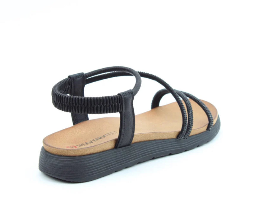 Aperol Black Sandals