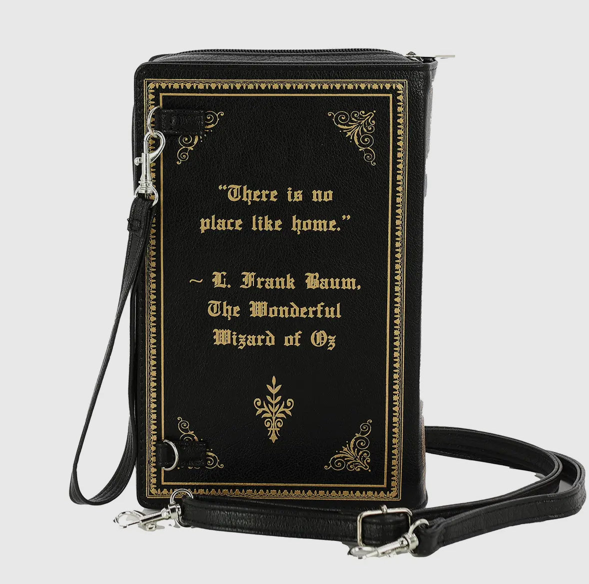 Wizard of Oz Book Clutch Bag Black