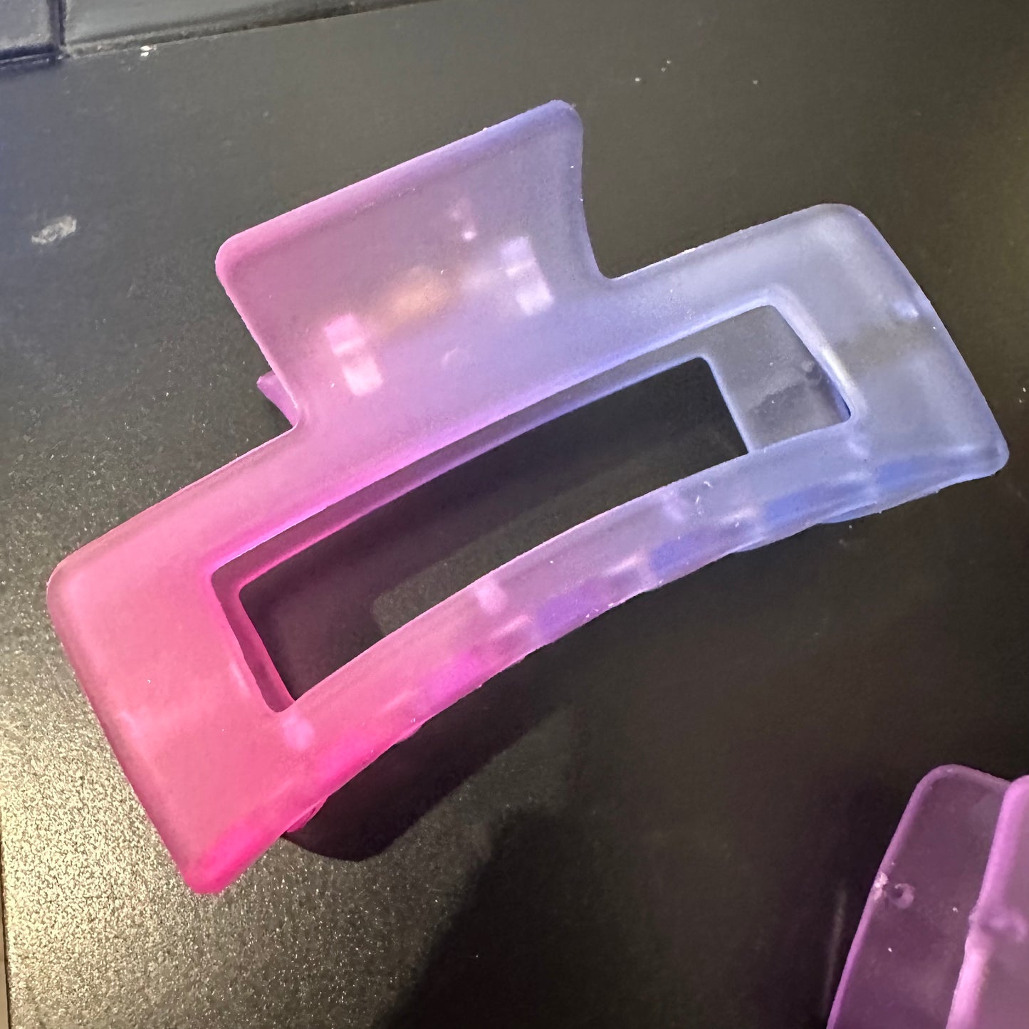 Square Rainbow Hair Claw