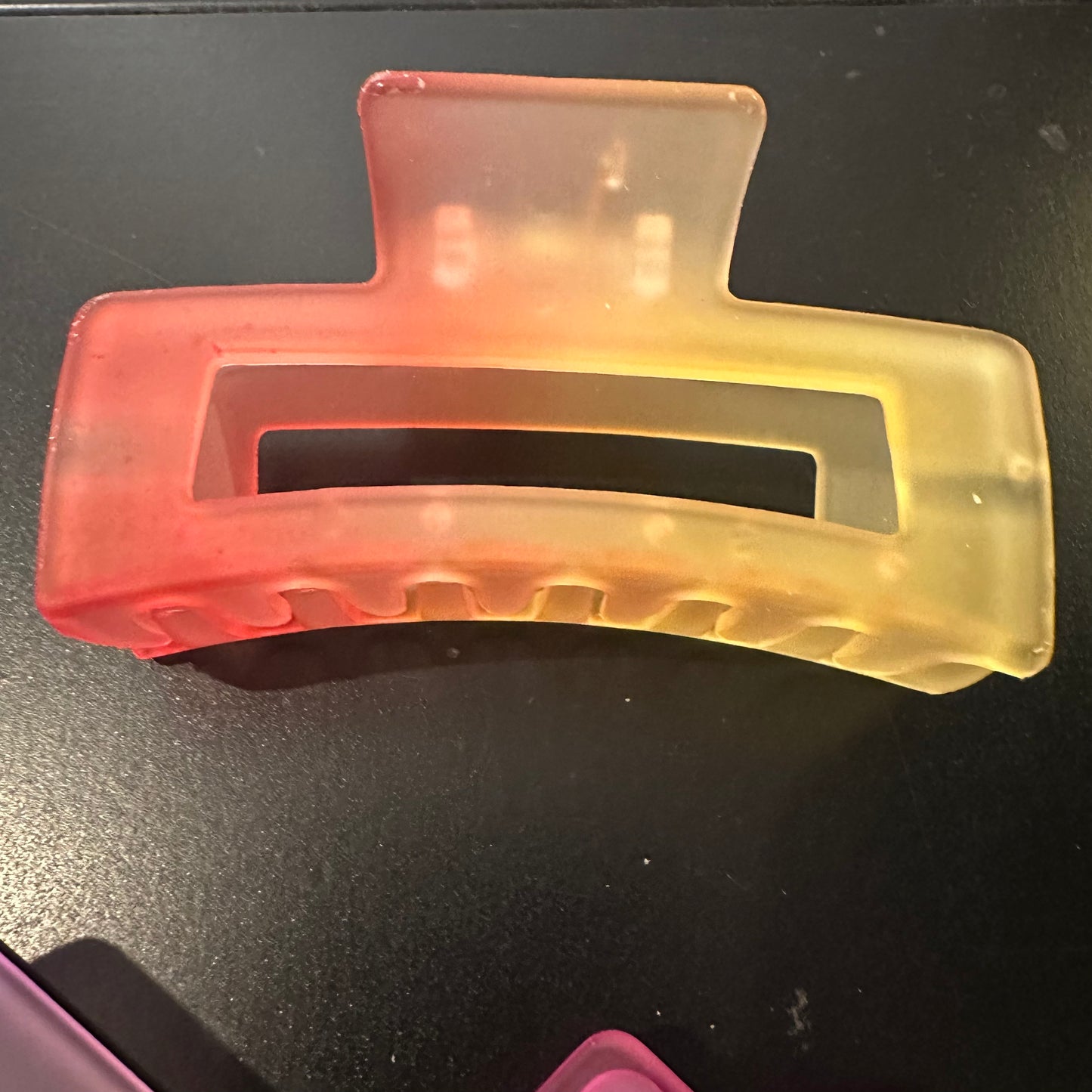 Square Rainbow Hair Claw