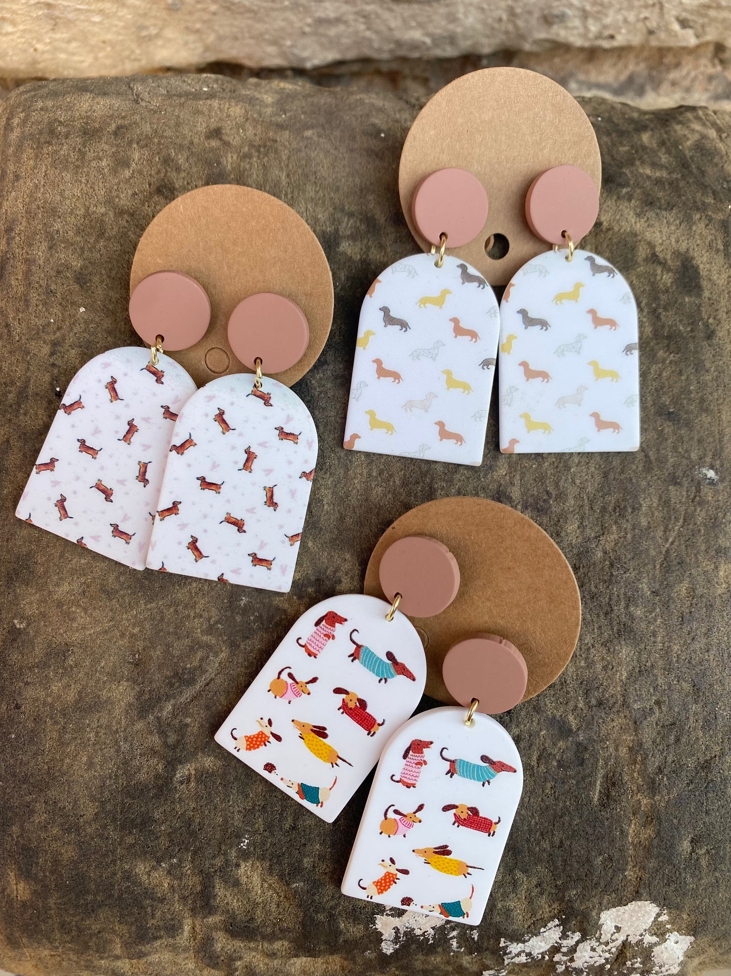 Sausage Dog Drop Earrings