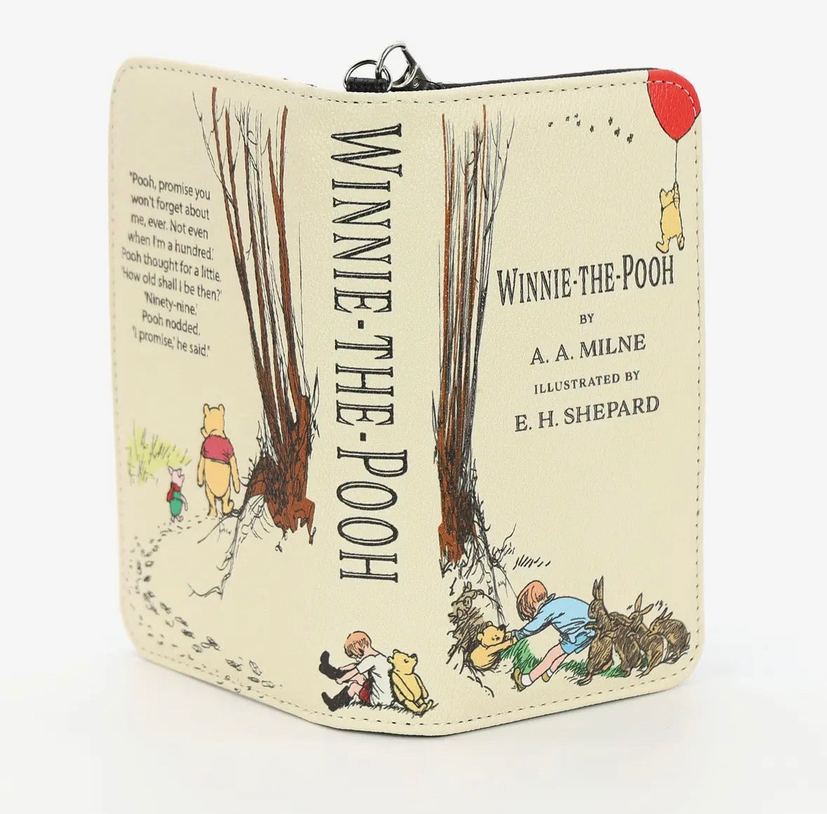 Winnie the Pooh Cream Vintage Book Wallet Biege