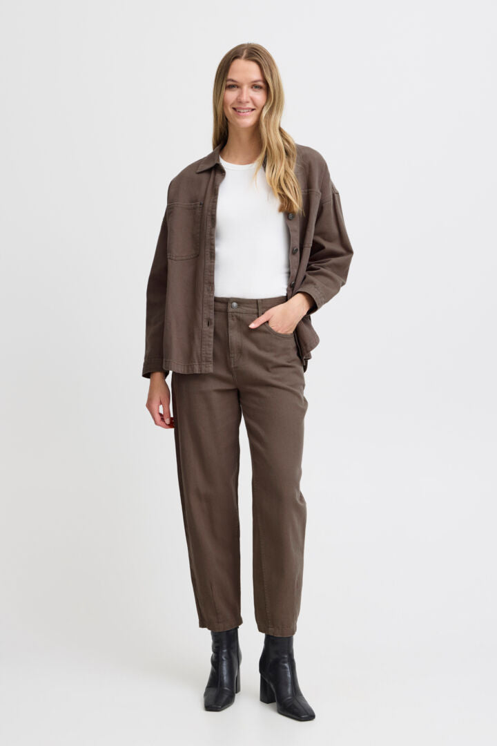 Fryrsa Denim Jacket Walnut