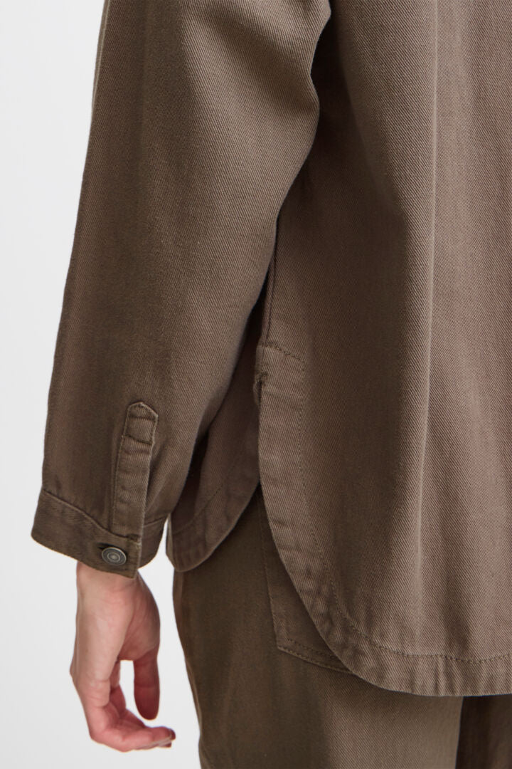 Fryrsa Denim Jacket Walnut