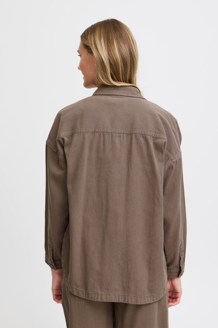 Fryrsa Denim Jacket Walnut