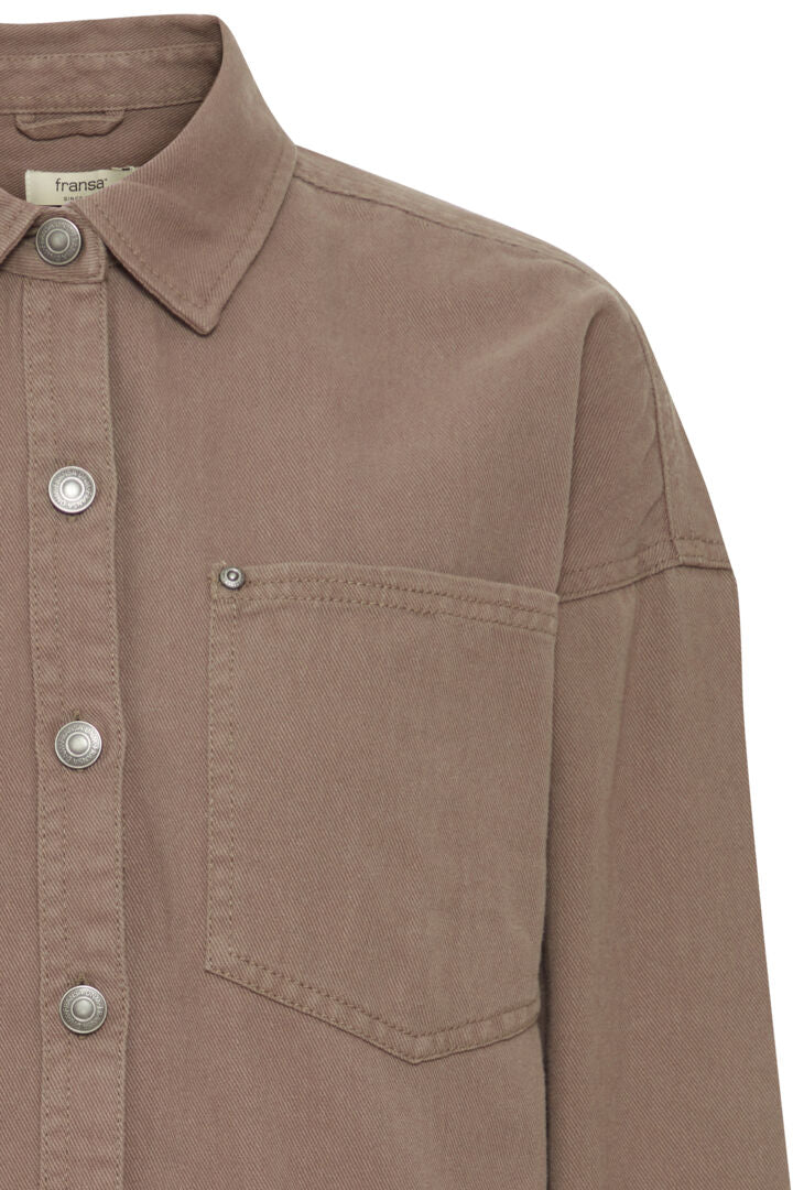 Fryrsa Denim Jacket Walnut