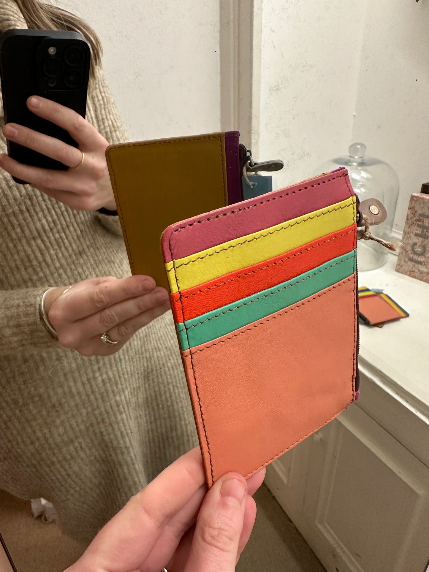 Recycled Leather Card Purse
