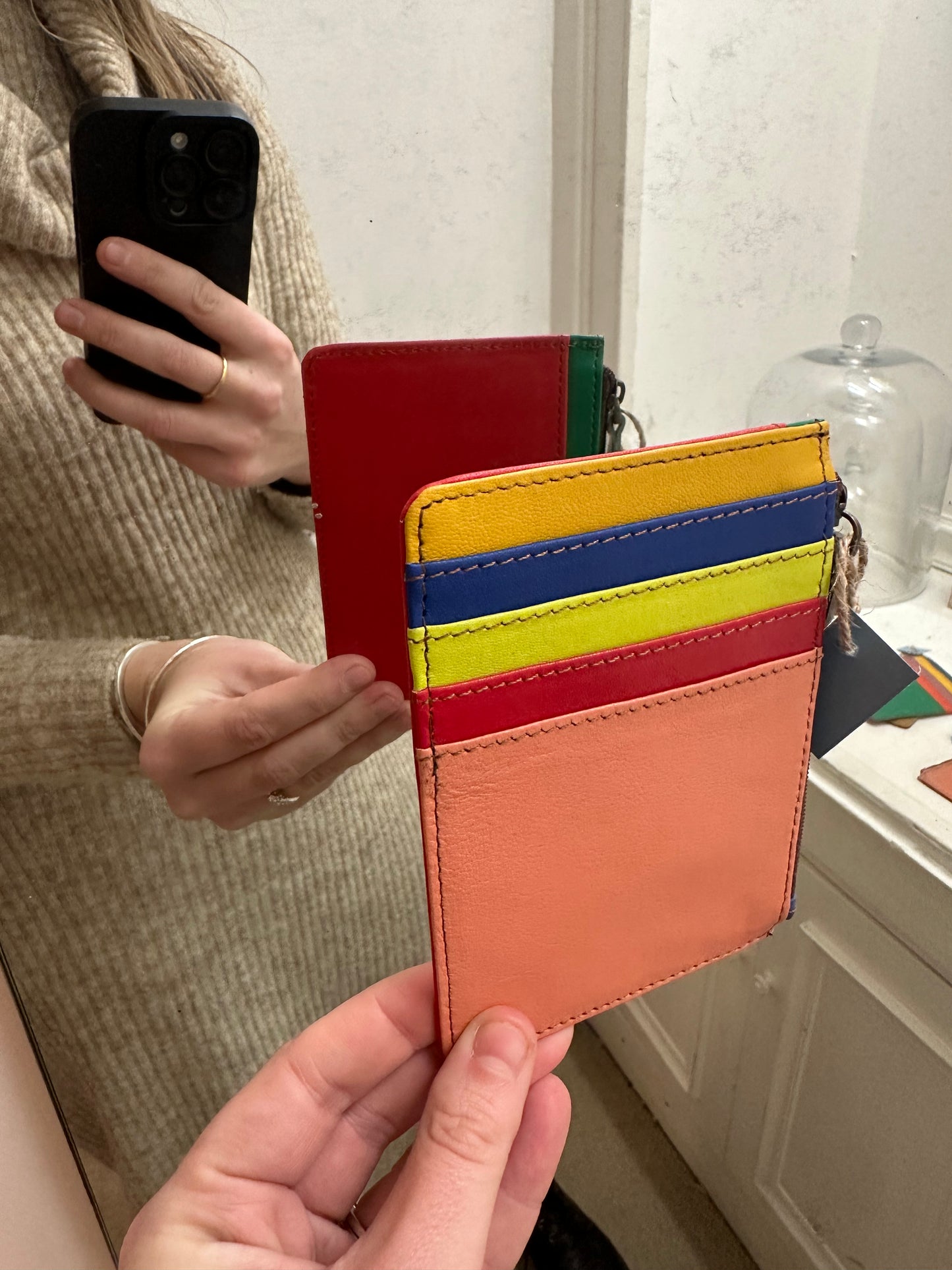 Recycled Leather Card Purse