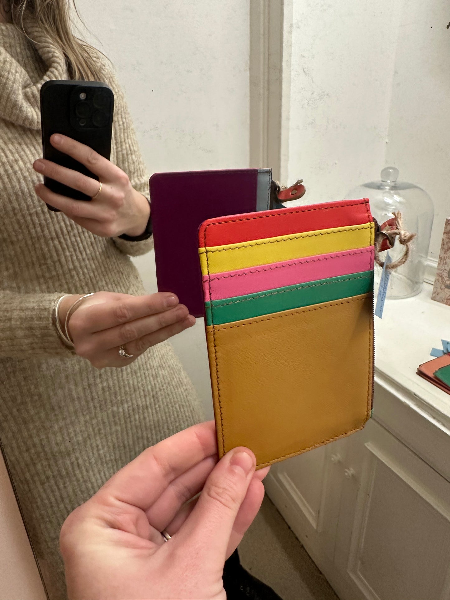 Recycled Leather Card Purse