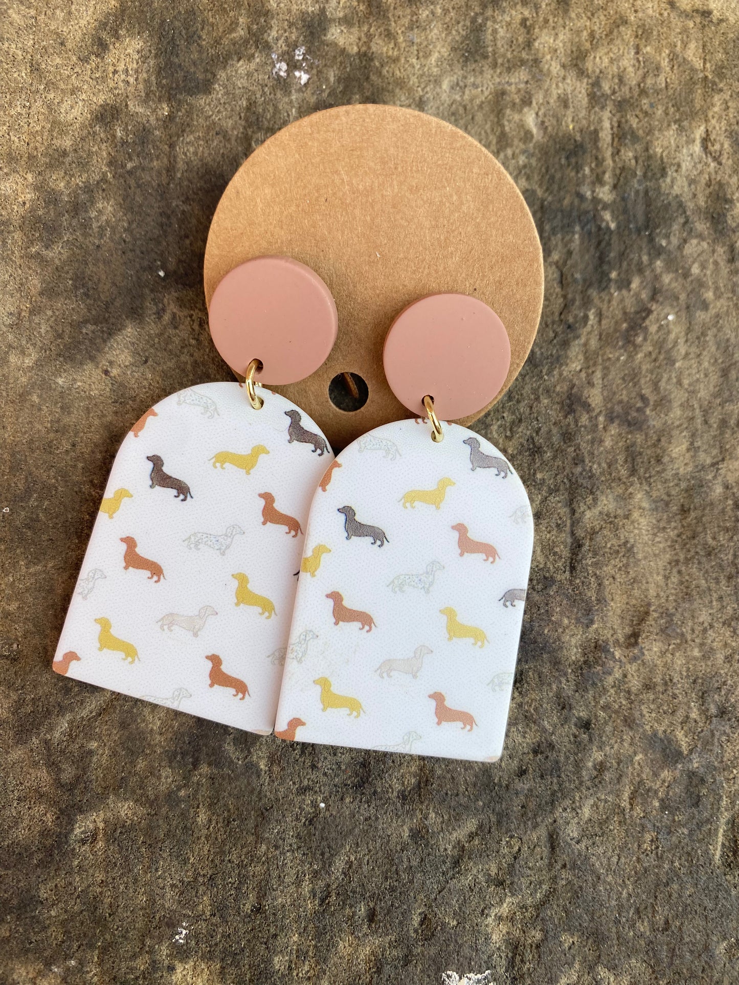 Sausage Dog Drop Earrings