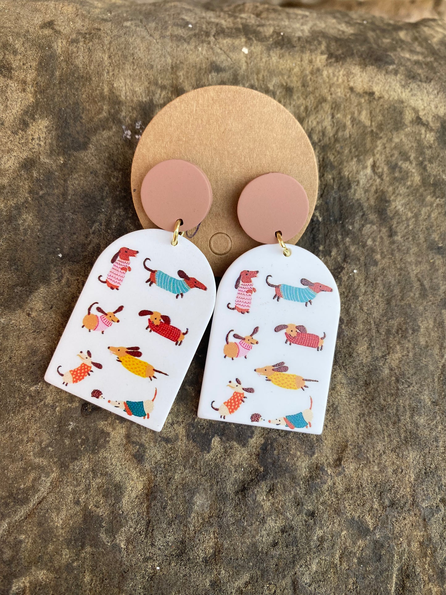 Sausage Dog Drop Earrings