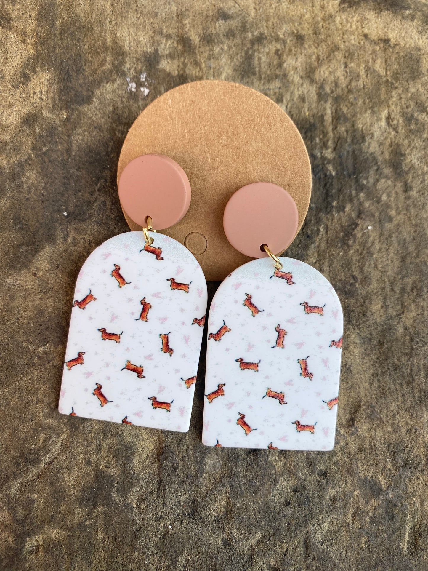 Sausage Dog Drop Earrings