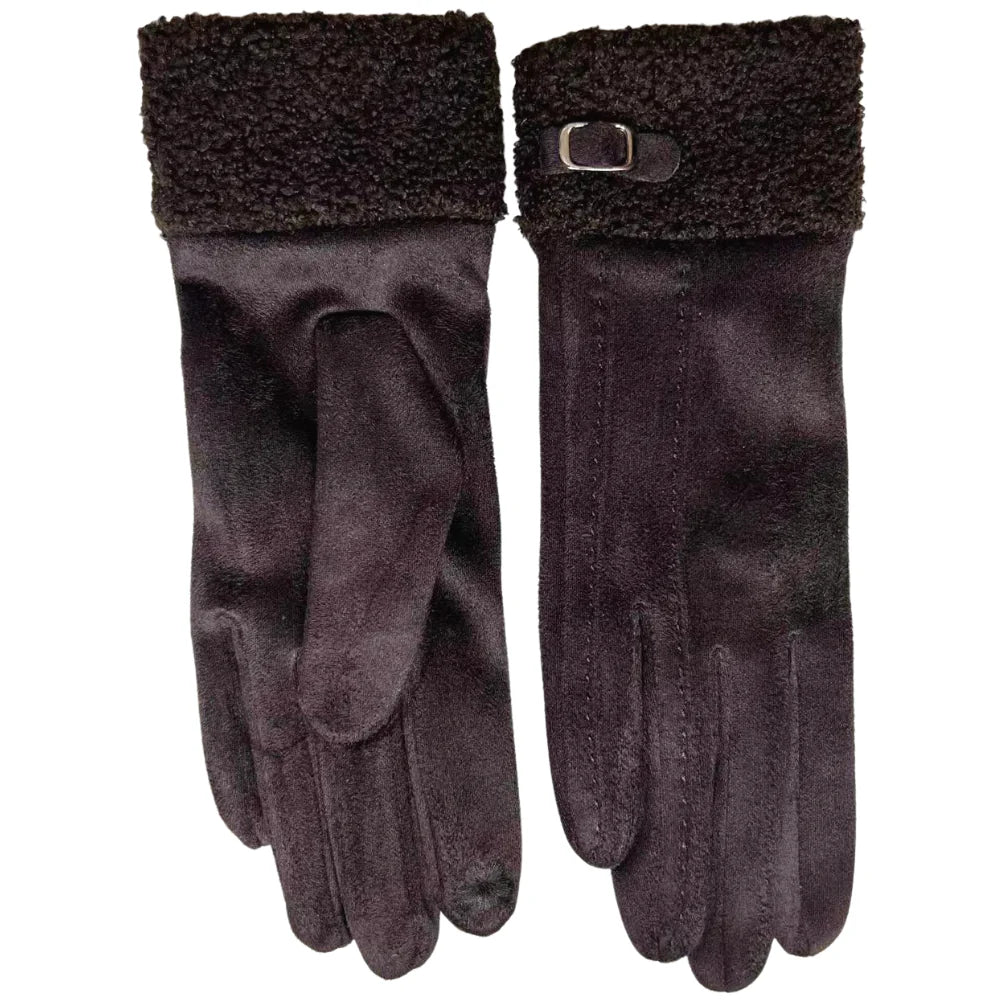Buckle Detail Gloves