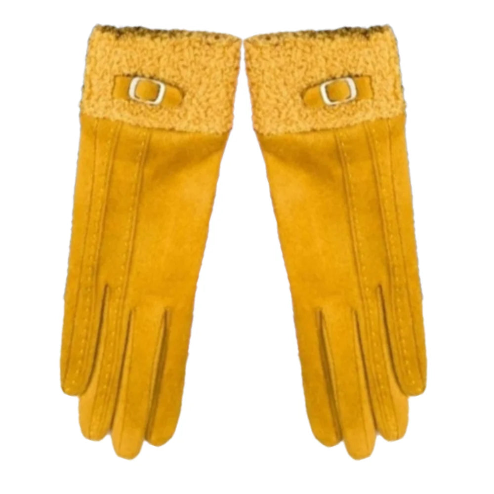 Buckle Detail Gloves