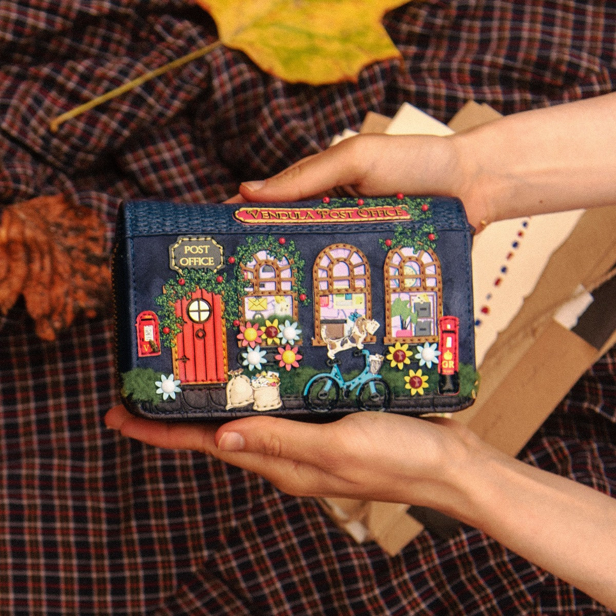 The Old Post Office - Navy Edition - Medium Ziparound Wallet