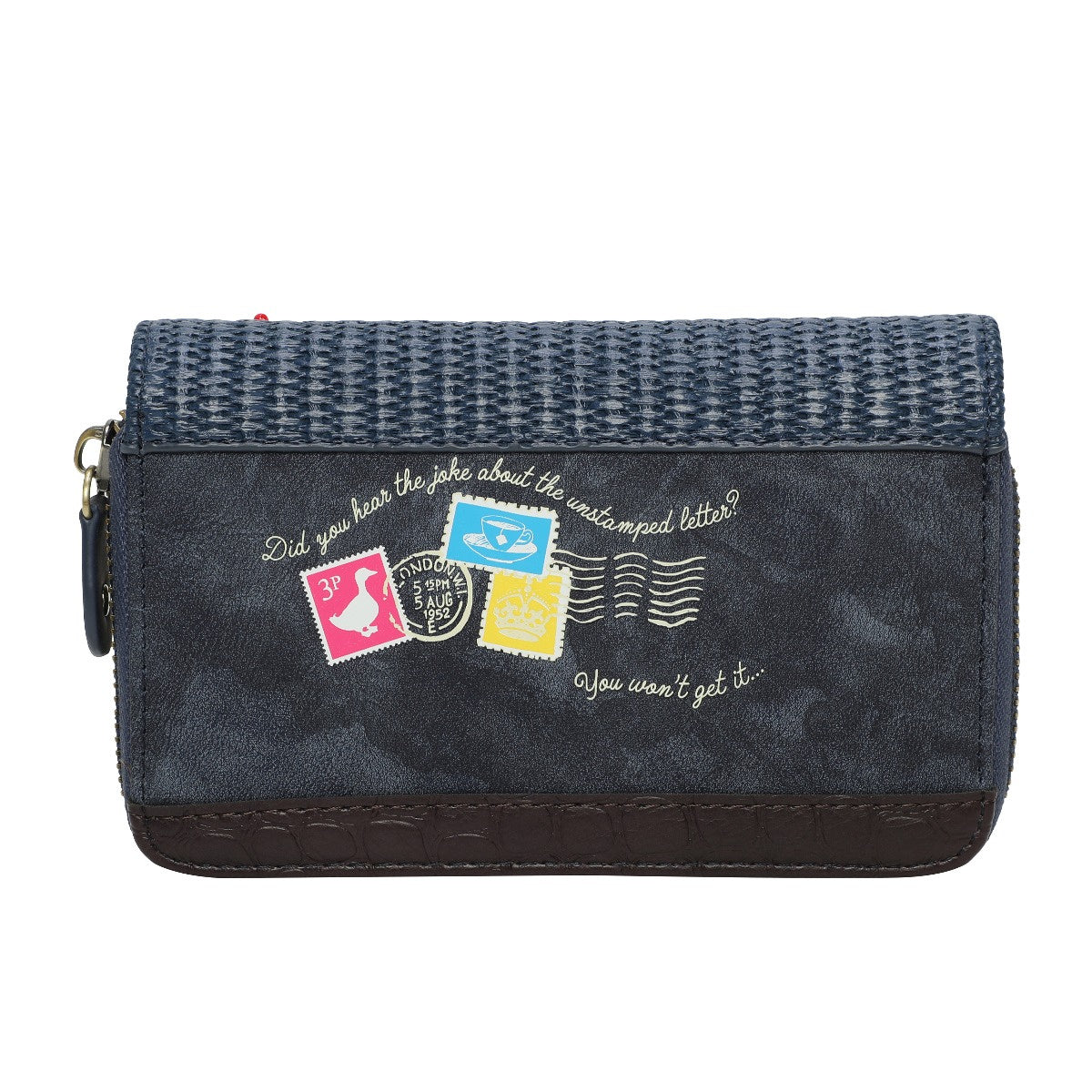 The Old Post Office - Navy Edition - Medium Ziparound Wallet