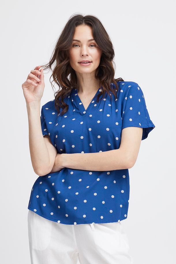 Frkamma Blue Spotty Blouse