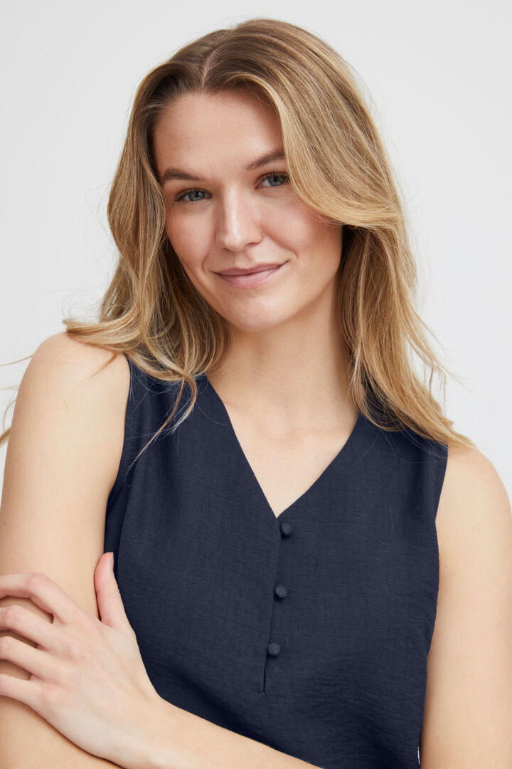 Frhot Navy Blouse