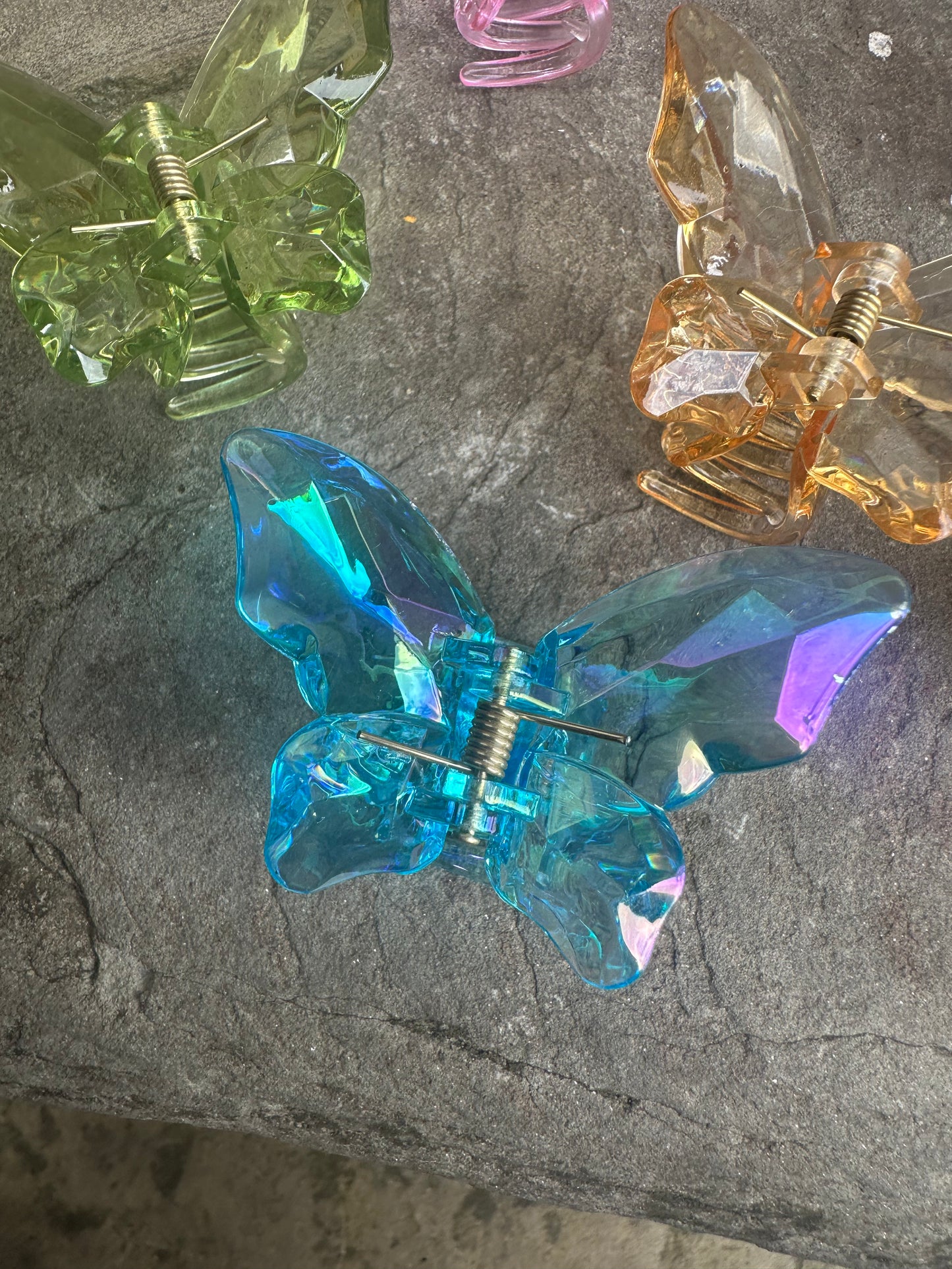 Crystal Butterfly Hair Claws
