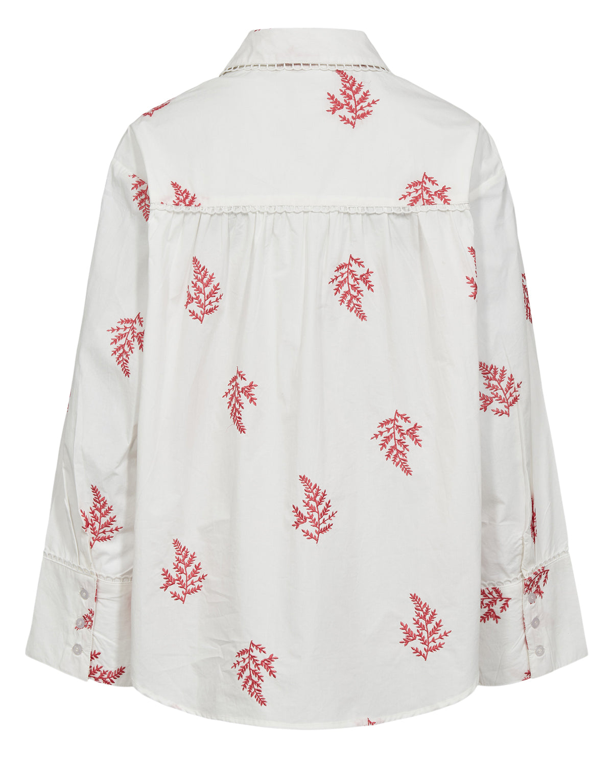 NUBAILY SHIRT - Pink Leaf