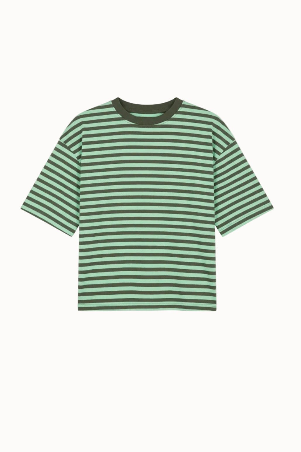 Else Striped T-Shirt -Khaki/Mint