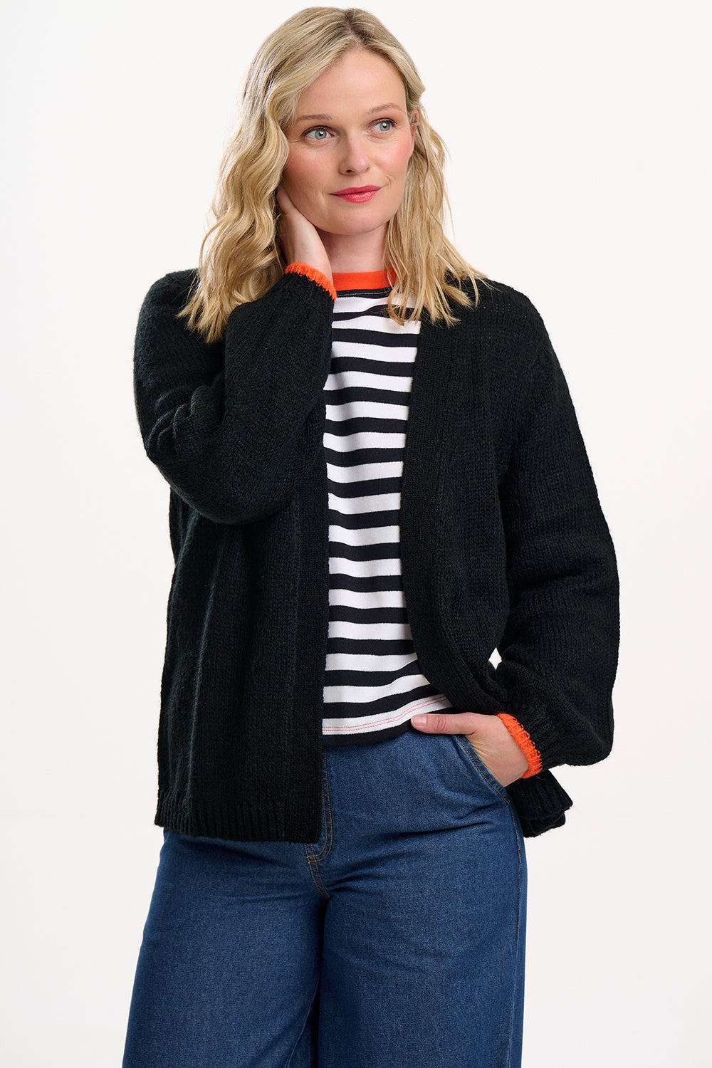Yvette Cardigan - Black, Lightning Flash