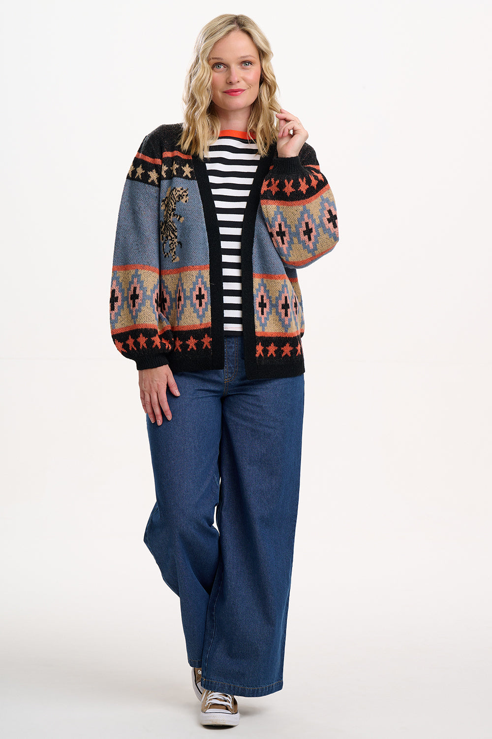 Yvette Cardigan - Multi, Climbing Tigers