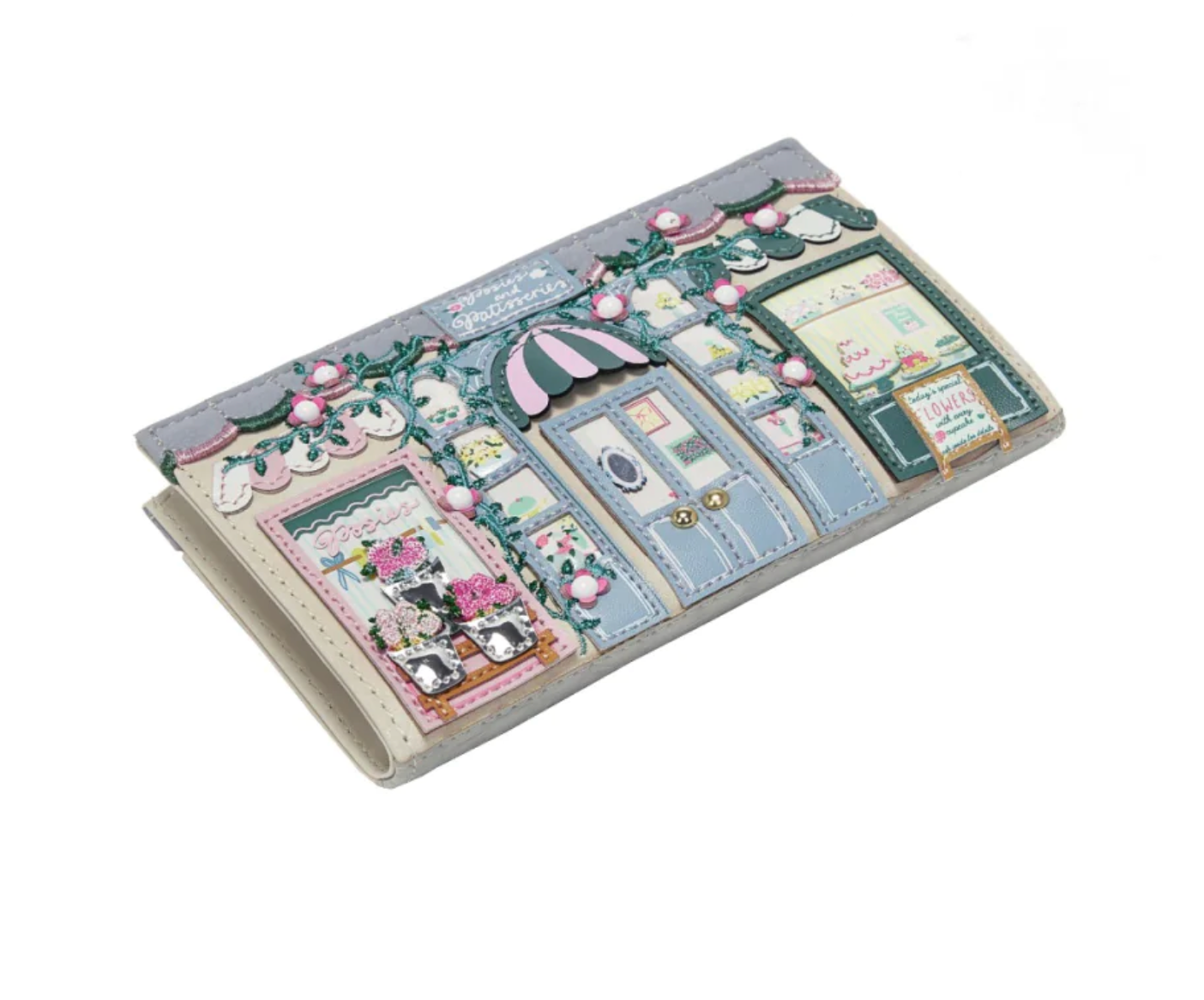 Posies and Patisseries Compact Folding Wallet