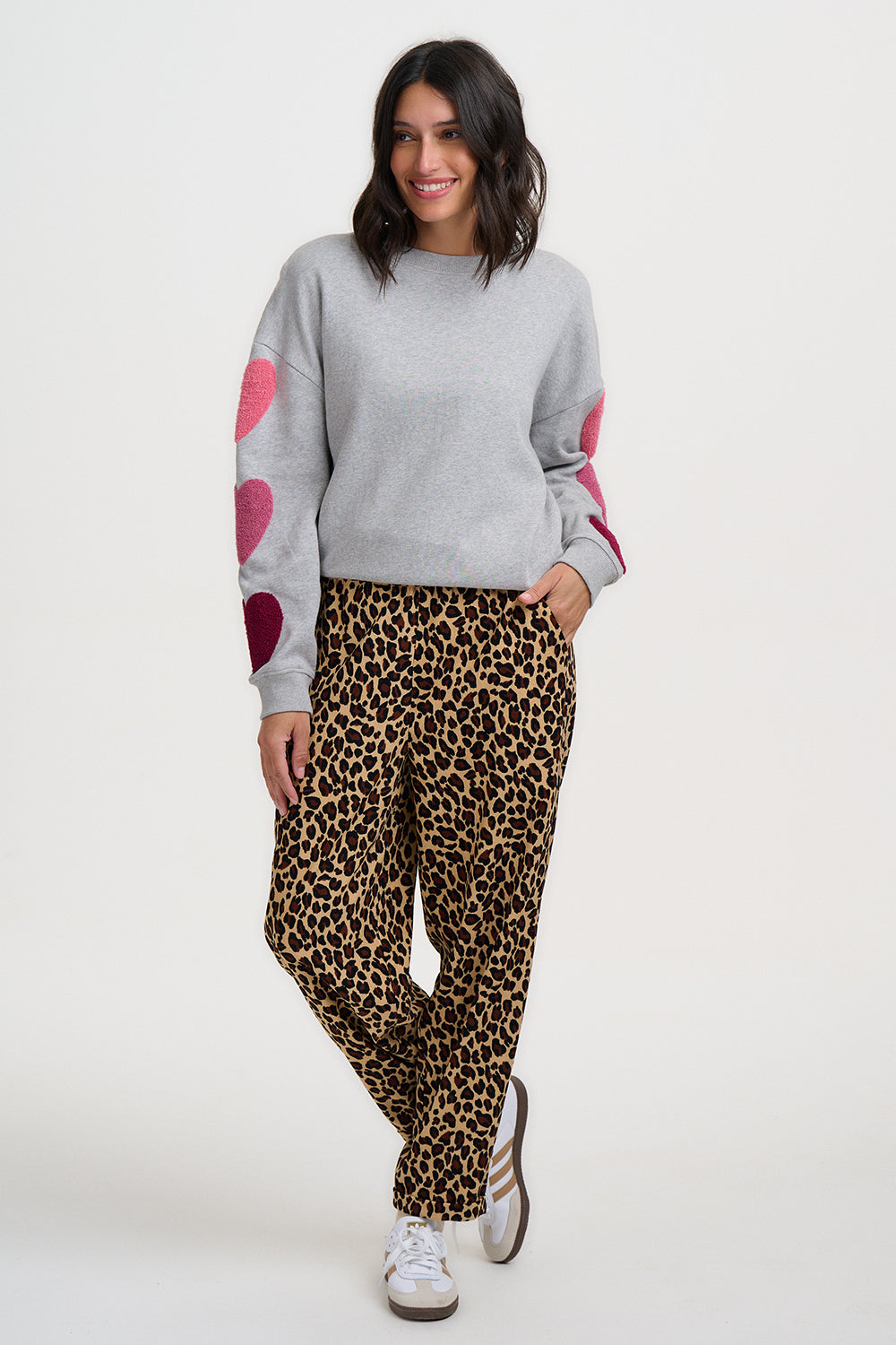 Vonnie Cord Trousers - Leopard Cord