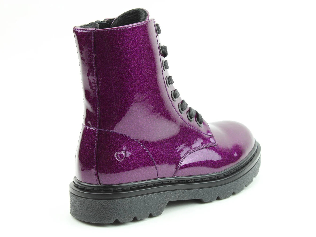 Justina Boots - Purple Glitter