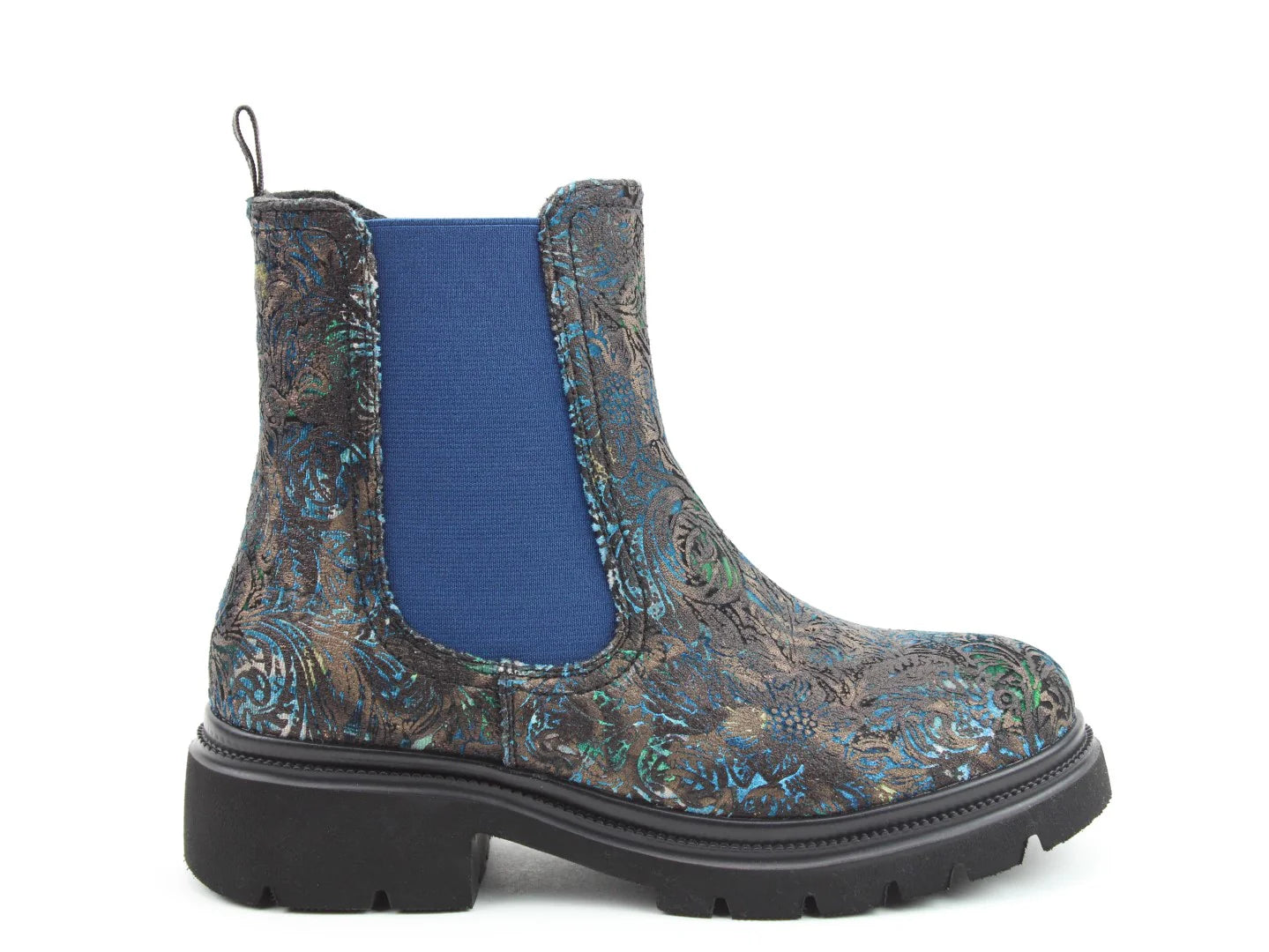 Zeta Boots - Blue Velour
