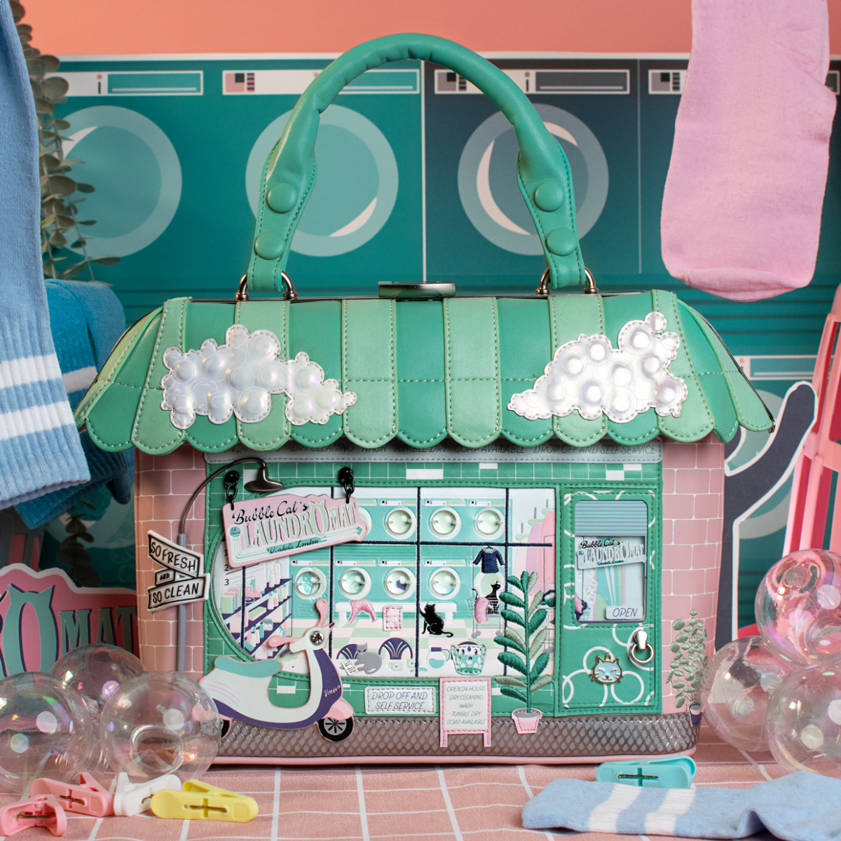 Bubble Cats Laundromat Grab Bag