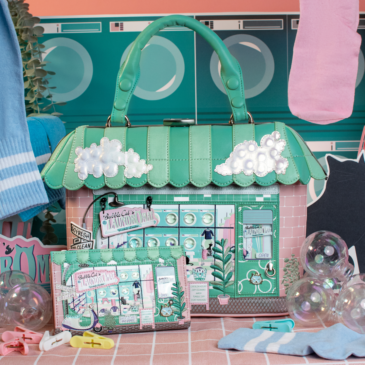 Bubble Cats Laundromat Grab Bag