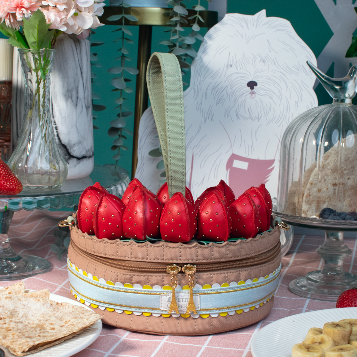 La Petite Creperie Strawberry Tarte Bag
