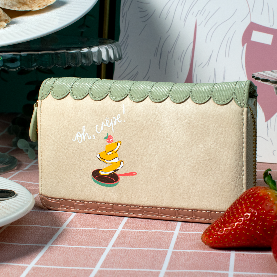 La Petite Creperie Medium Ziparound Wallet