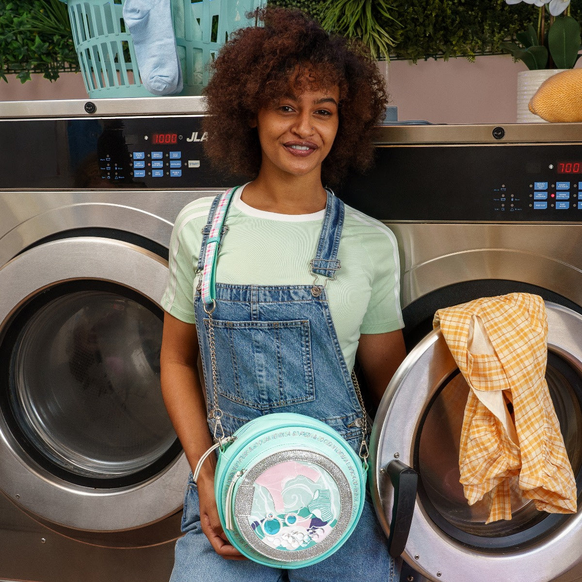 Bubble Cats Laundromat Round Washer Backpack