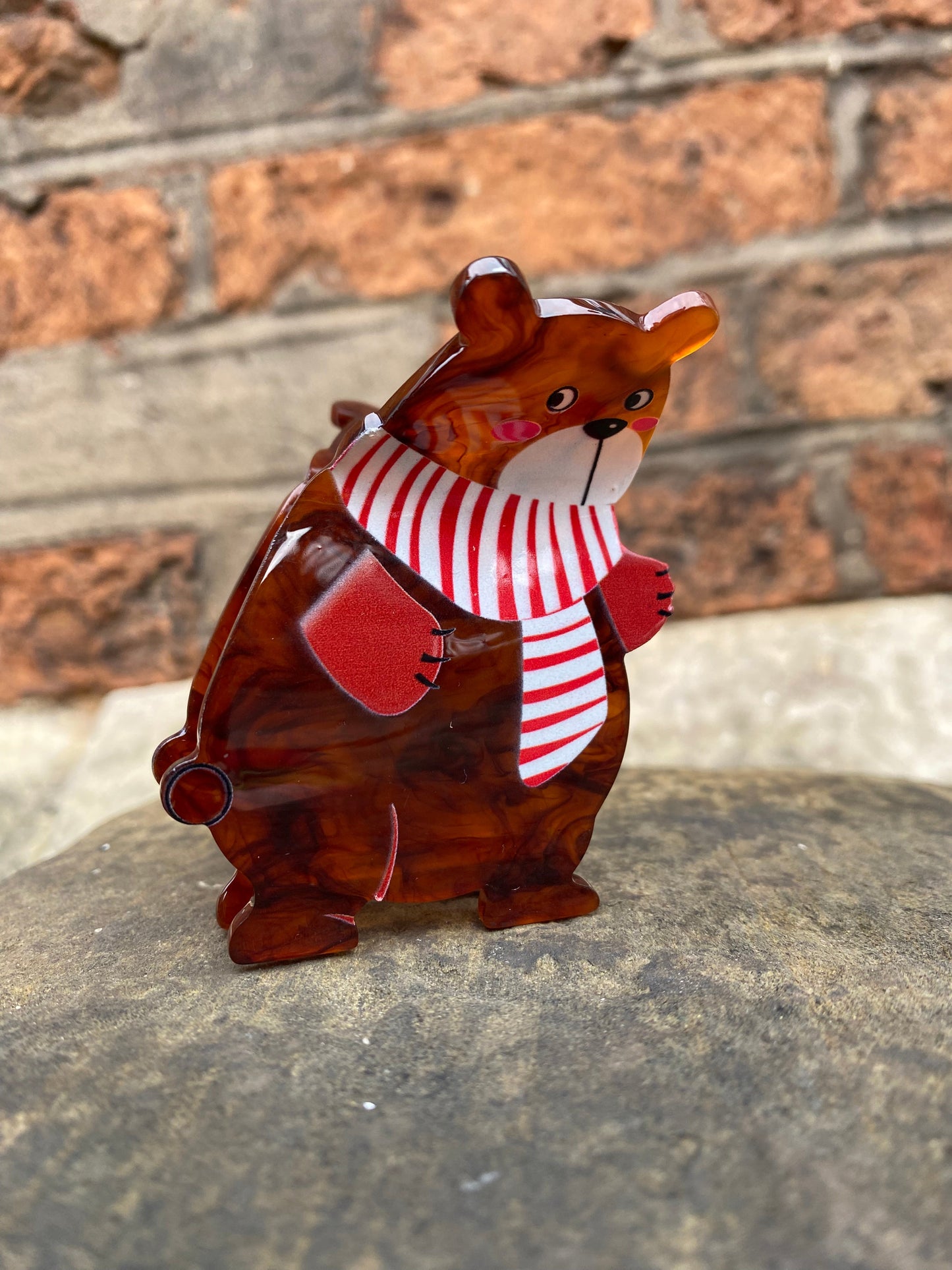 Winter Bear Hairclip