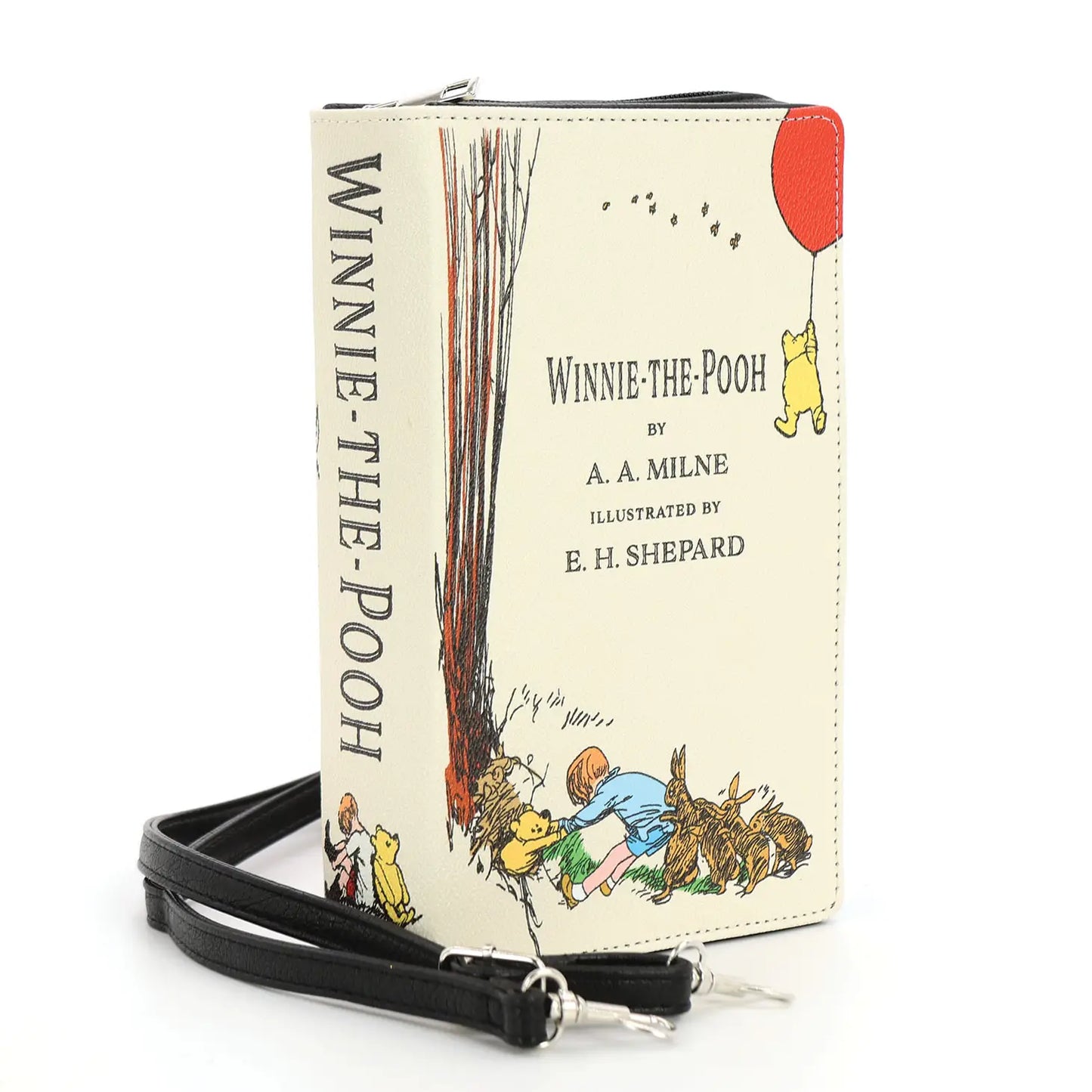 Winnie the Pooh Cream Vintage Book Clutch Bag