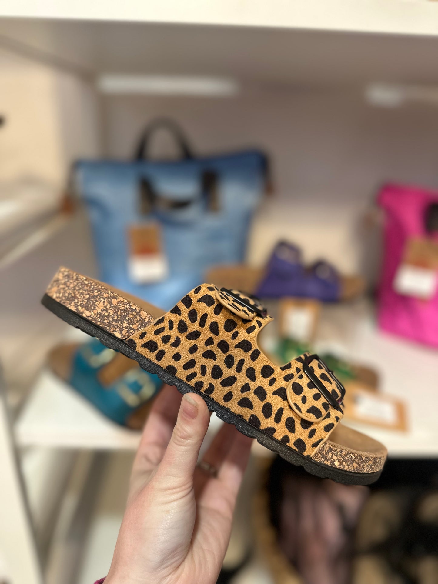 Harmony Sandals - Tan Black Cheetah