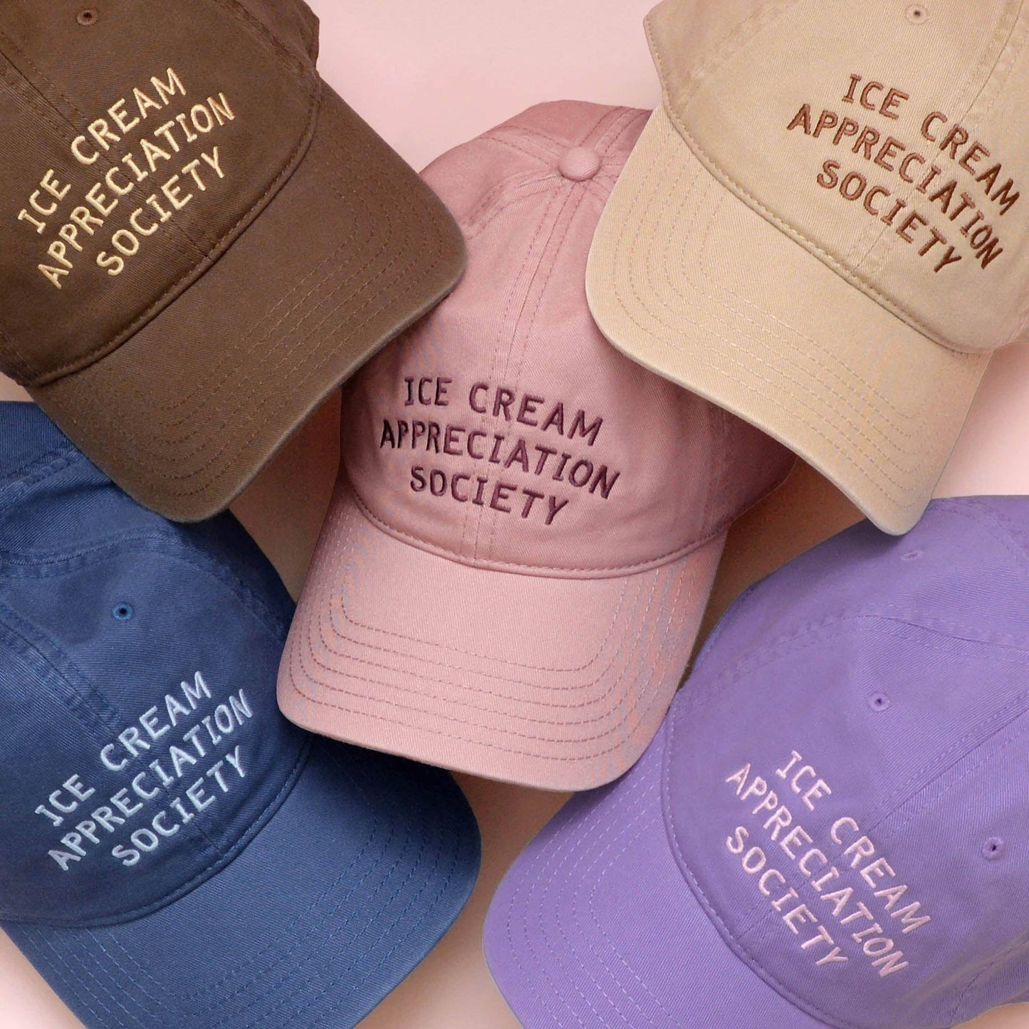 Ice Cream Appreciation Society - Cotton Baseball Cap - Lavender