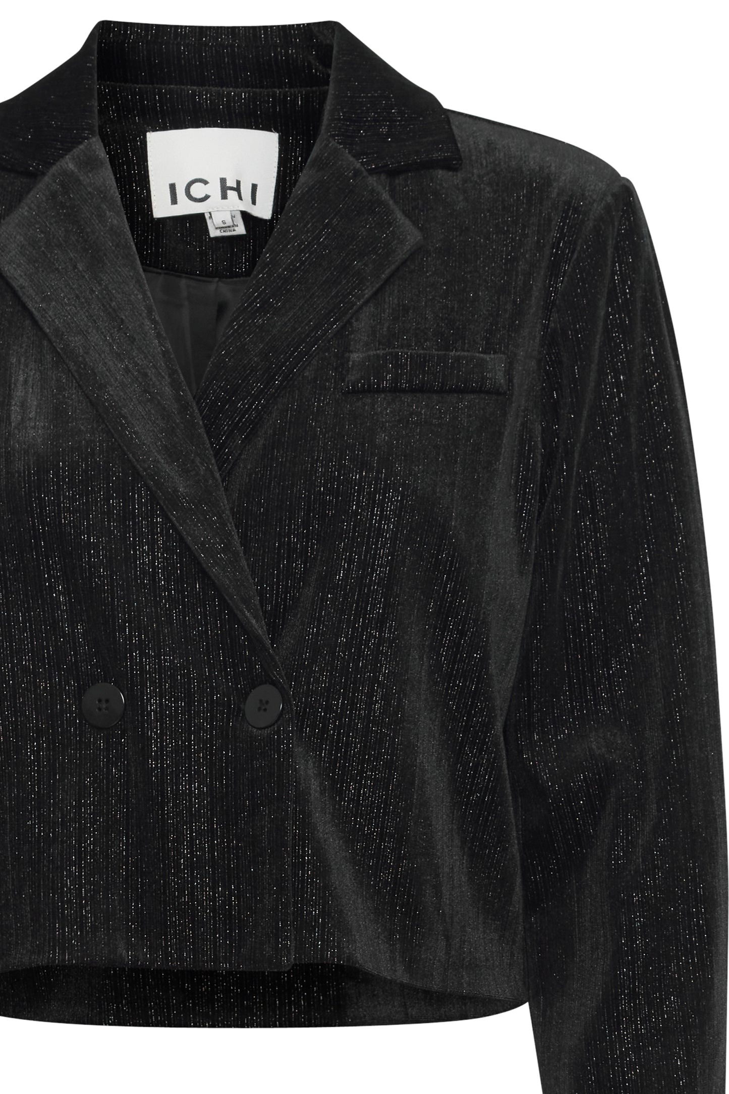 Ihkate Glamour Blazer - Black Velvet with Silver
