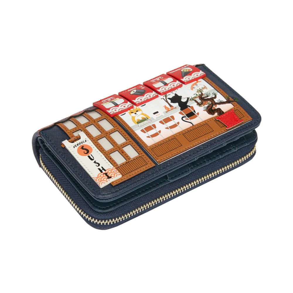 Vendula Sushi - Blue Edition Medium Ziparound Wallet