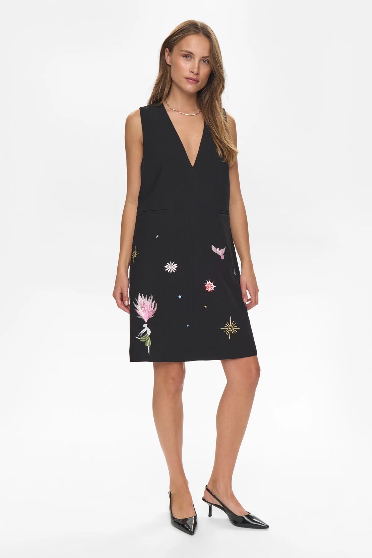 NUALMUT DRESS - Caviar Black Circus Dress