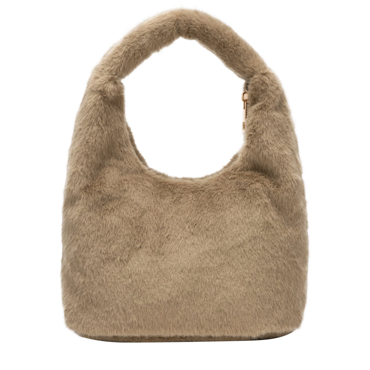 Faux Fur Scoop Grab Bag - Taupe