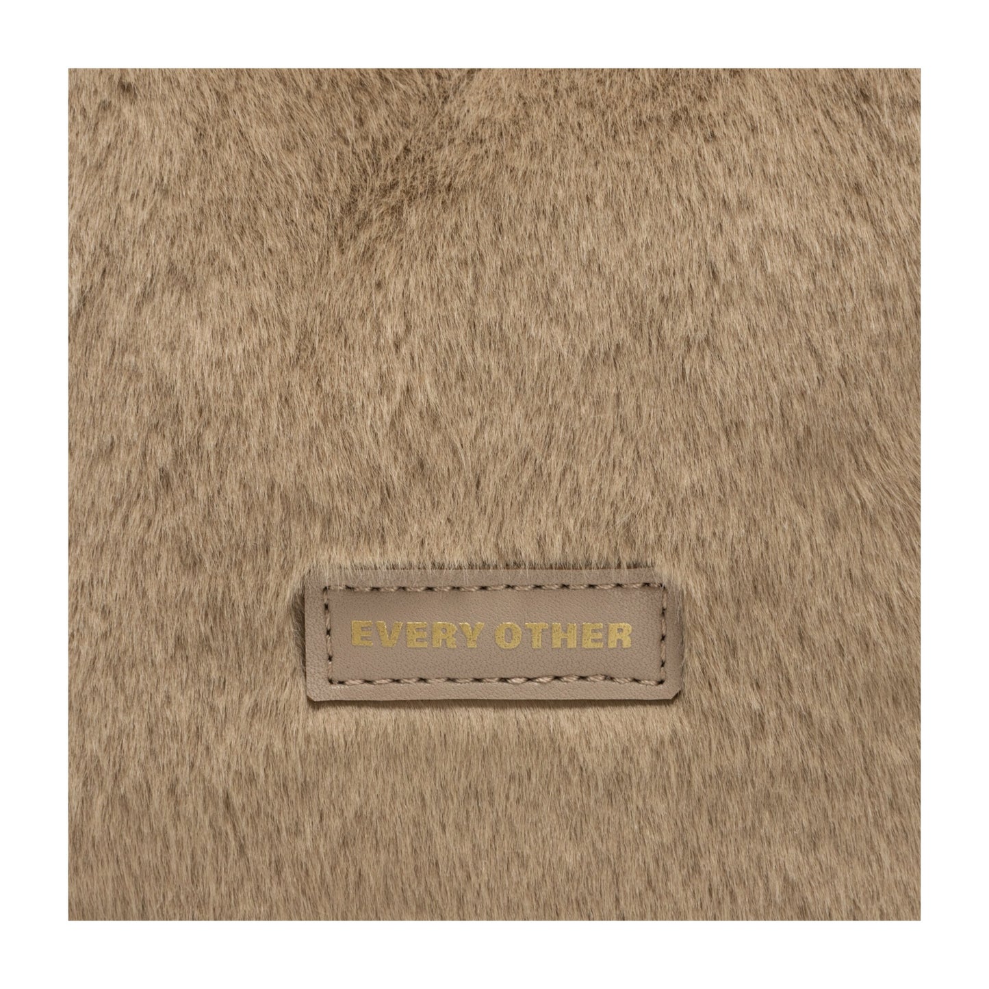 Faux Fur Scoop Grab Bag - Taupe