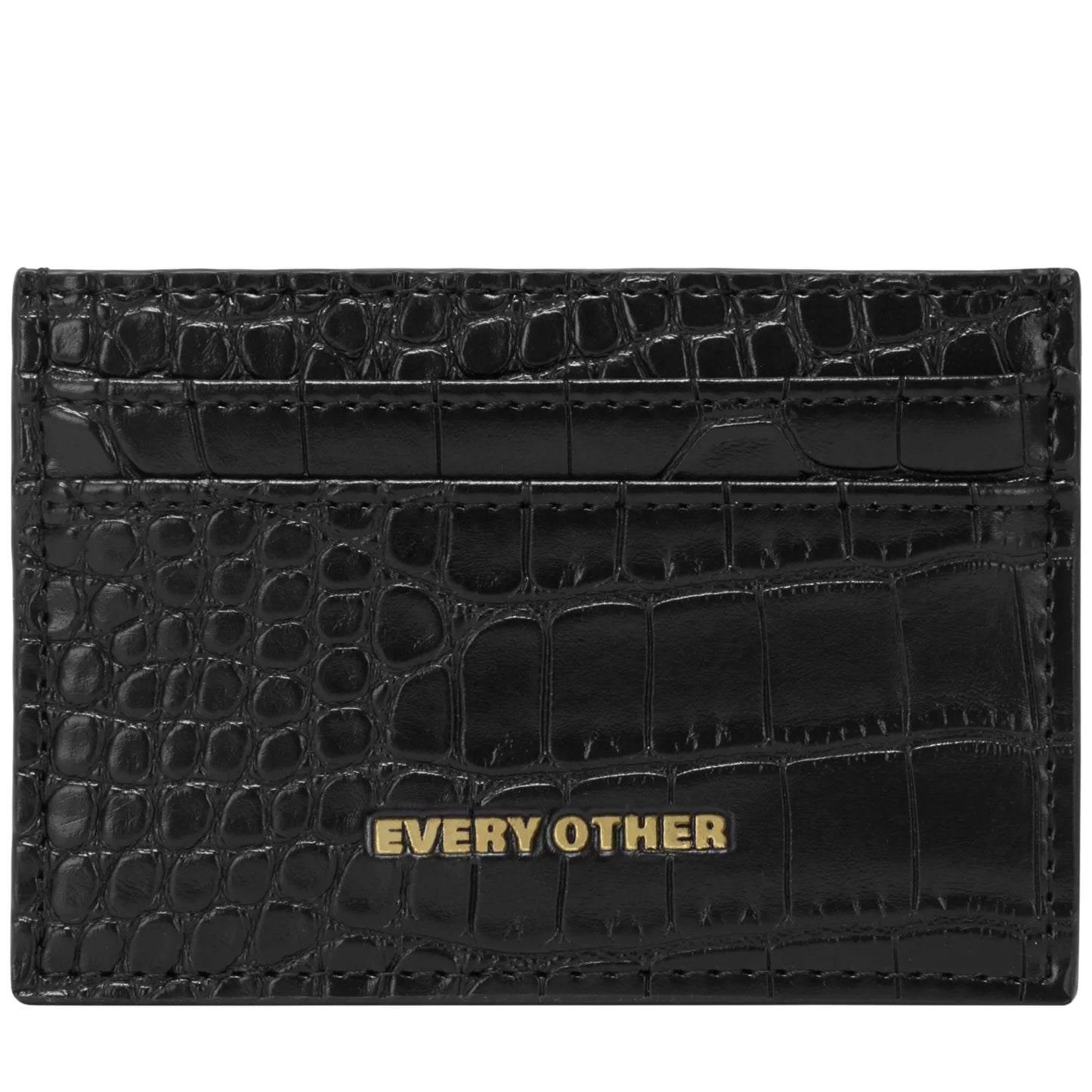 Croc Card Holder - Black