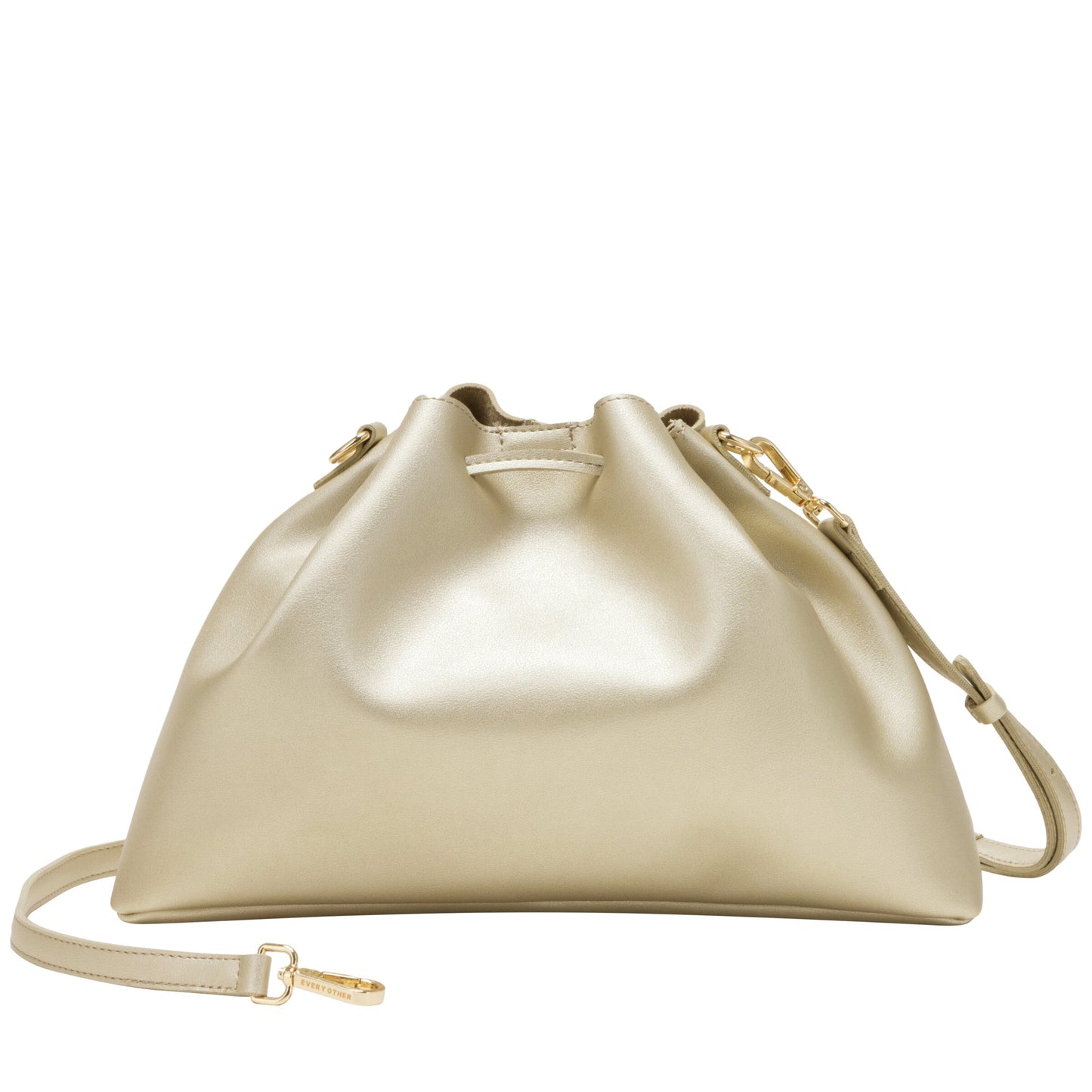 Drawstring Shoulder Cross Body - Gold