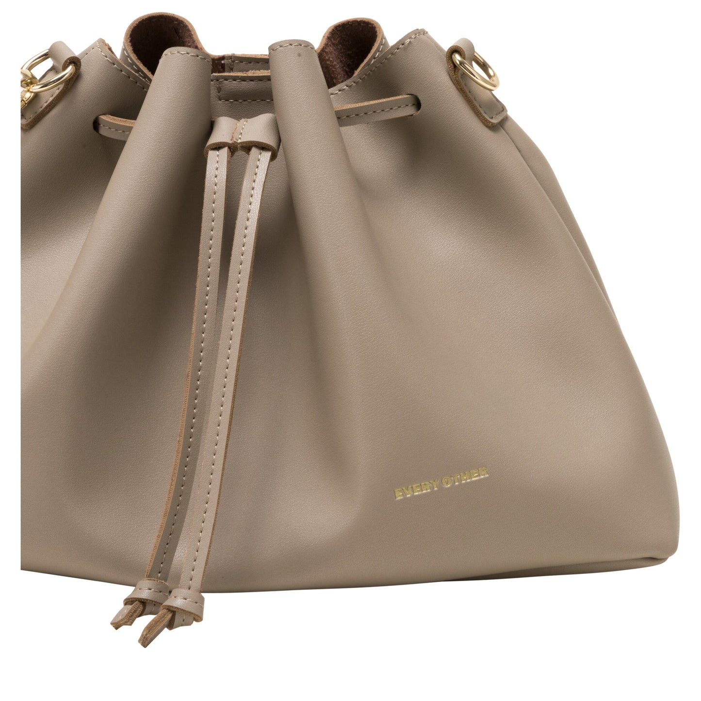 Drawstring Shoulder Cross Body - Taupe