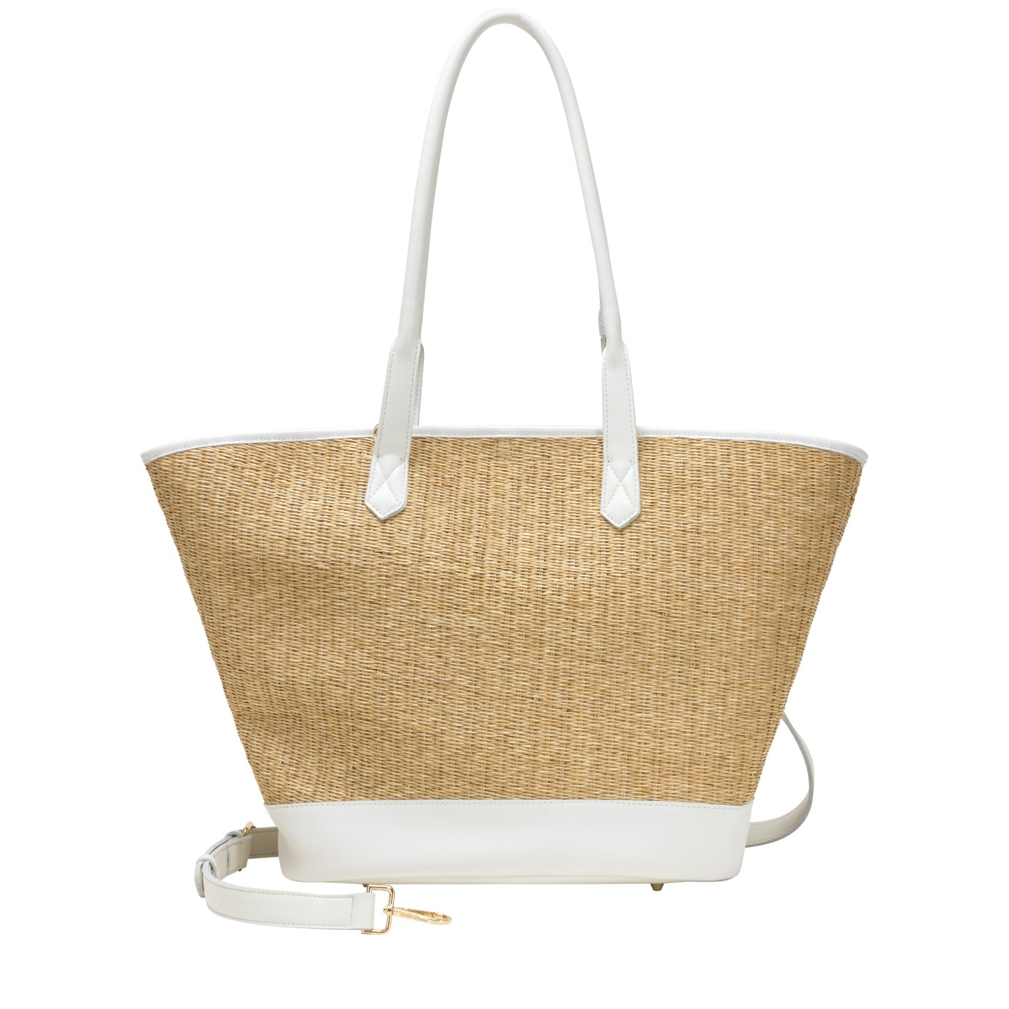 Large Straw Tote Bag - White