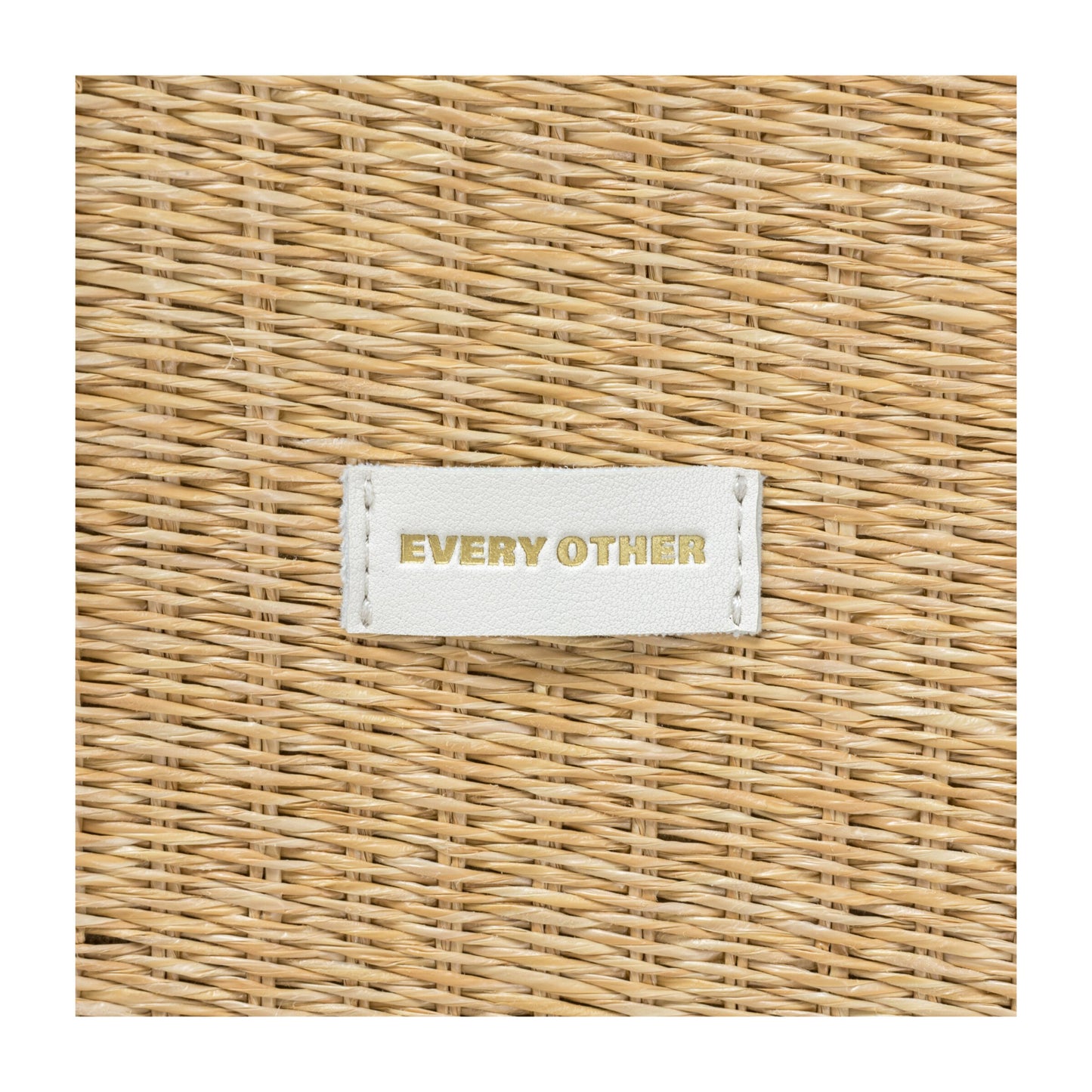 Large Straw Tote Bag - White